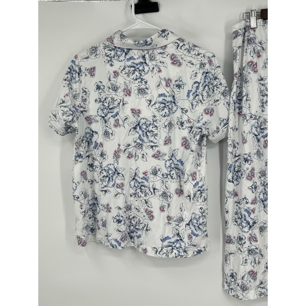 Carole Hochman Floral Women's Size Medium Cotton Modal pajama set Summer Lounge - Picture 5 of 11